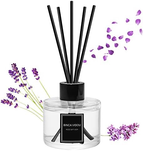 Reed Diffuser, binca vidou Lavender Reed Oil Diffusers Set for Office Decor Bedroom Living Room A... | Amazon (US)
