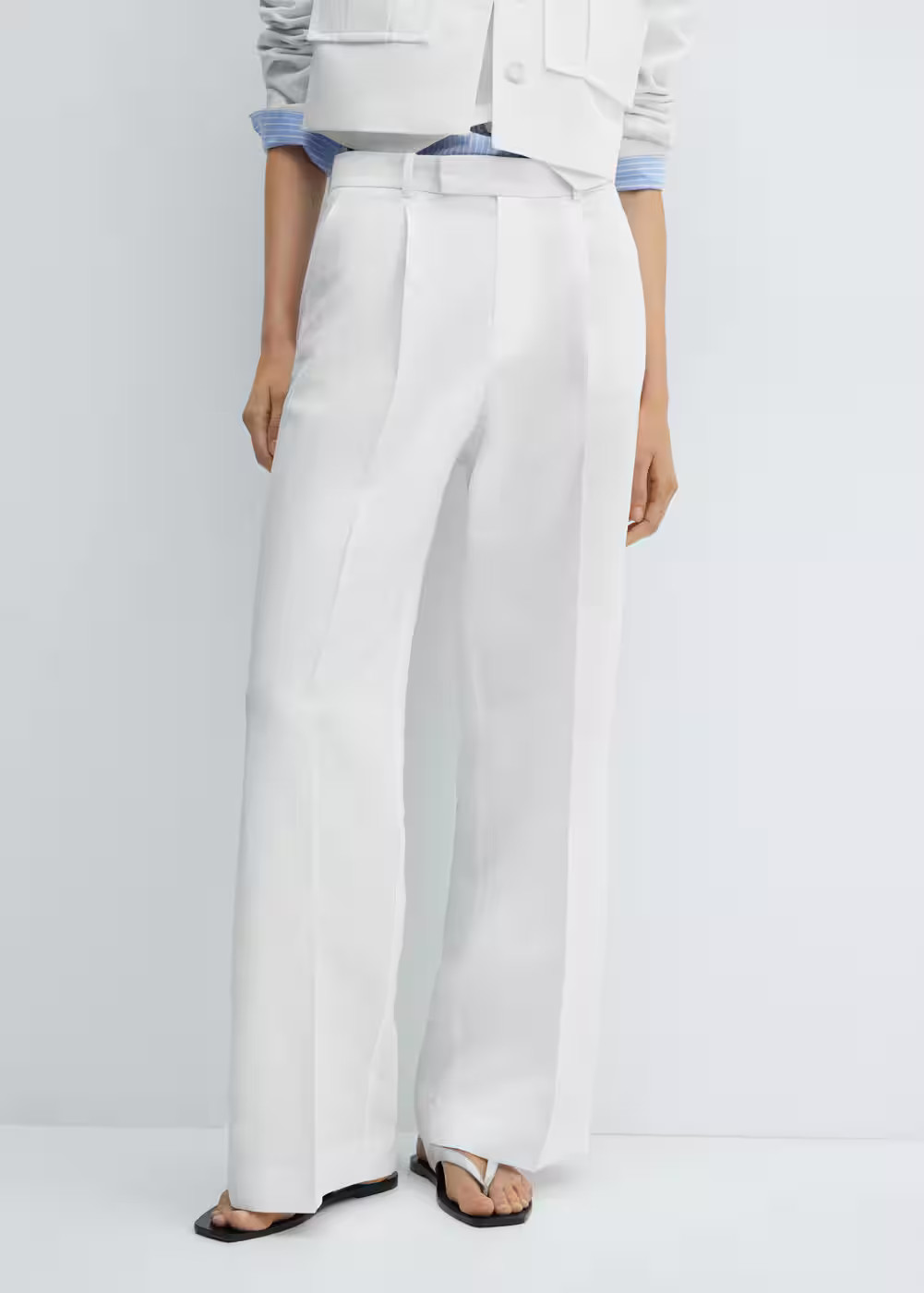 Pleated suit pants -  Women | Mango USA | MANGO (US)