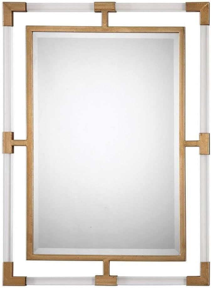 Uttermost Balkan Gold 28" x 37 3/4" Modern Luxe Wall Mirror | Amazon (US)