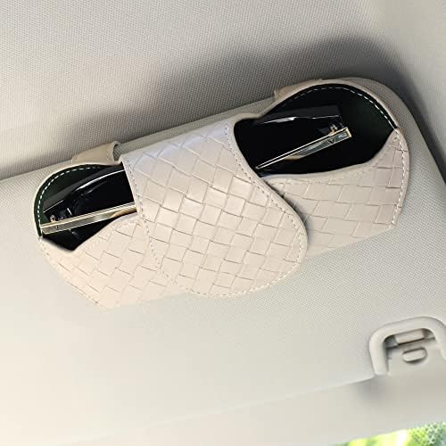 KINIVA Sunglasses Holder for Car Visor Leather Glasses Case with Clips for Car Visor Automotive I... | Amazon (US)