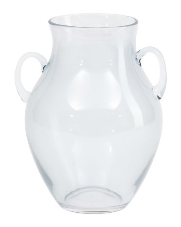 9x13 Handblown Recycled Glass Amphora Decorative Vase | TJ Maxx