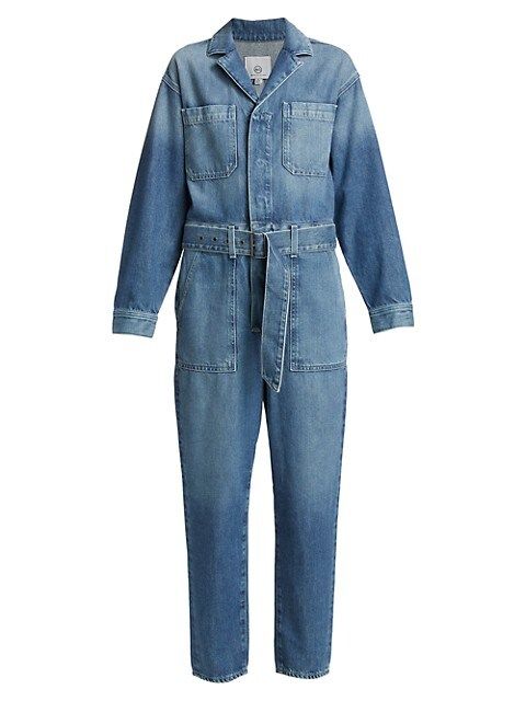 Ryleigh Belted Denim Jumpsuit | Saks Fifth Avenue