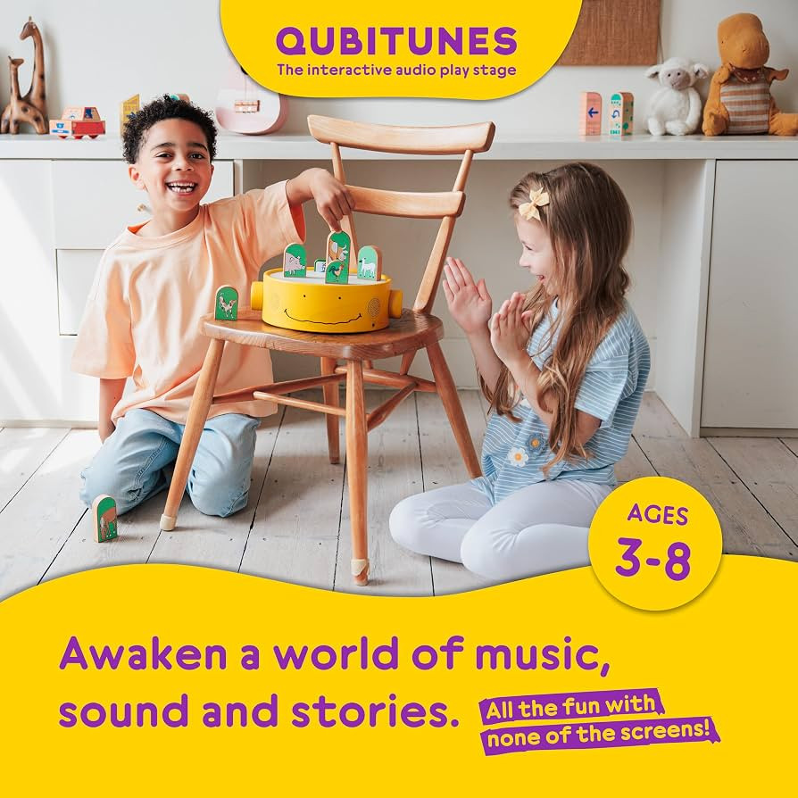 QUBS Starter Set \u2013 Interactive Audio and Music Player for Kids | Screen-Free Gaming & Wooden... | Amazon (US)