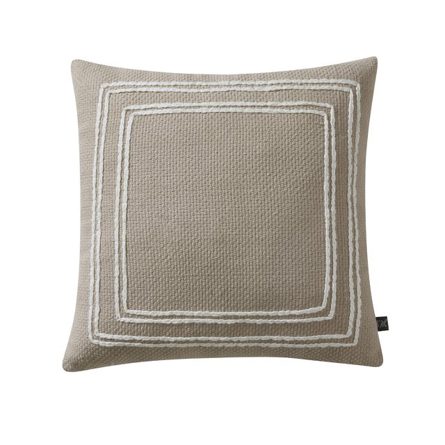 My Texas House 18" x 18" Kelina Dusty Green Woven Cotton Decorative Pillow | Walmart (US)