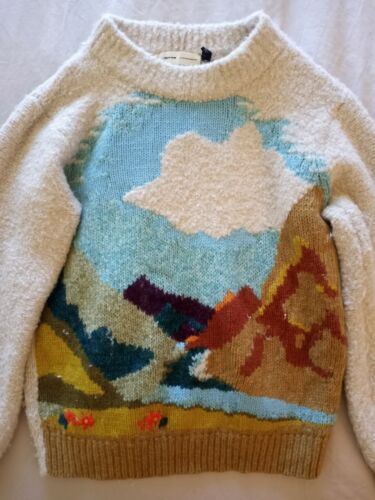 Anthropologie Sleeping on Snow Loveliest Landscape Pullover Sweater Size Small  | eBay | eBay US