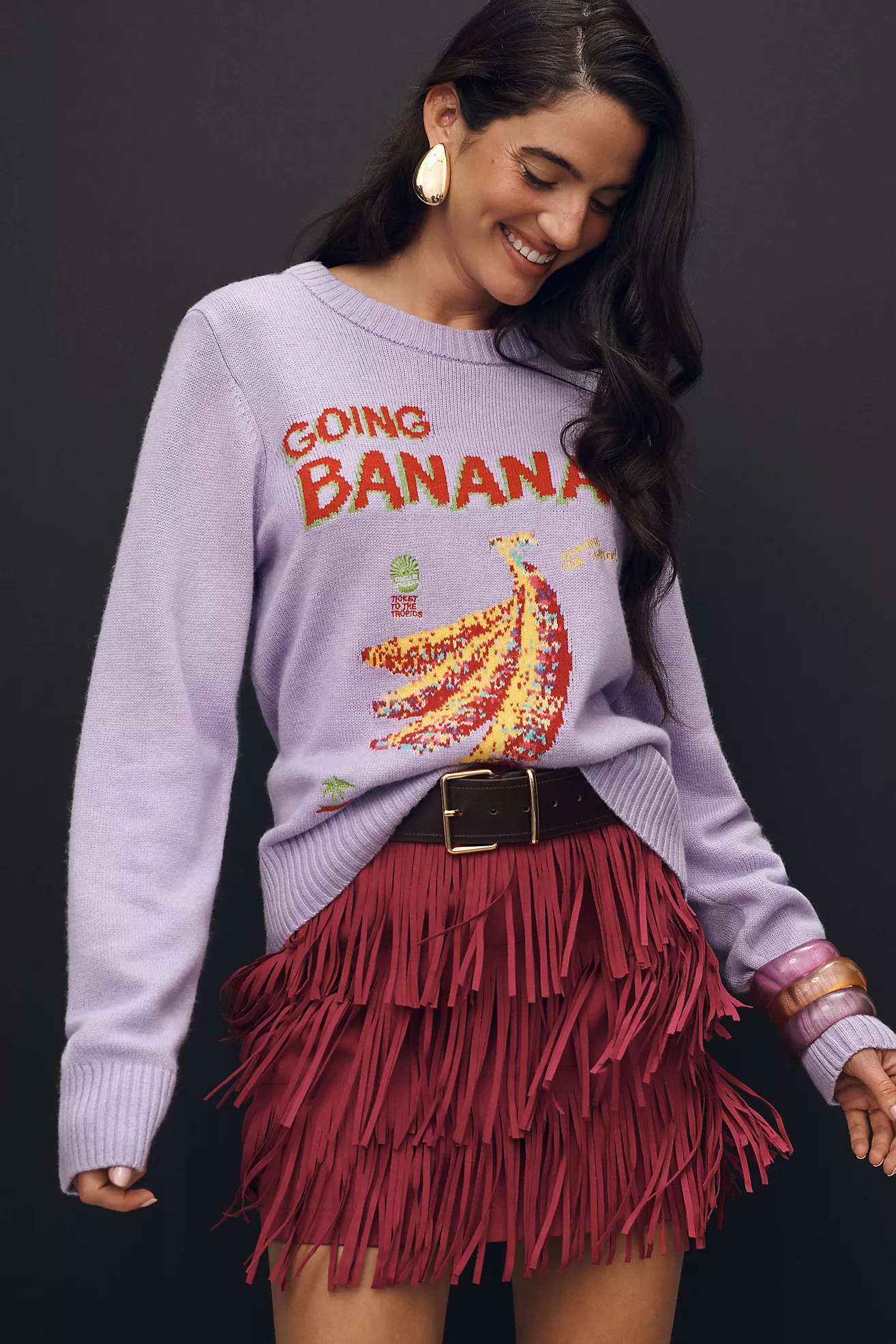 Farm Rio Going Bananas Sweater | Anthropologie (US)
