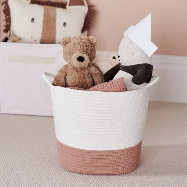 Buy Great Little Trading Company Rope Storage Basket -Terracotta | Decorative storage boxes | Arg... | argos.co.uk