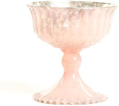 Koyal Wholesale Compote Bowl Centerpiece Mercury Glass Antique Pedestal Vase, Floral Centerpiece,... | Amazon (US)