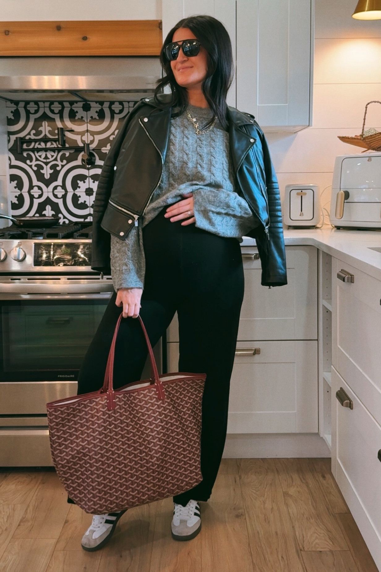 Looking way cooler than I feel in this pregnant and postpartum safe OOTD 😎🤍

#LTKsale #LTKwinter #LTKcanada