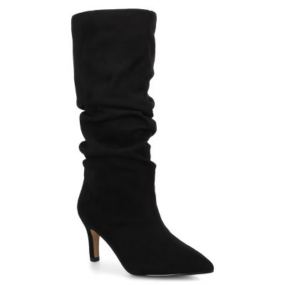 Journee Women's Sonnet Knee High Slouchy Boots, Black 11 | Target