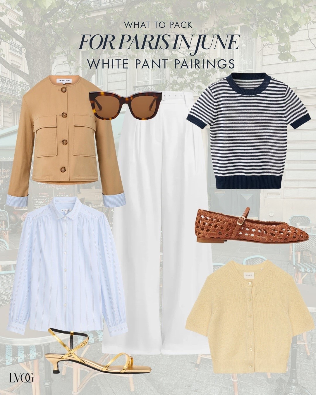 White pant pairing guide for Paris in June outfits!

#LTKootd #LTKOver40 #LTKWorkwear