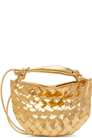 Bottega Veneta - Gold Mini Sardine Bag | SSENSE