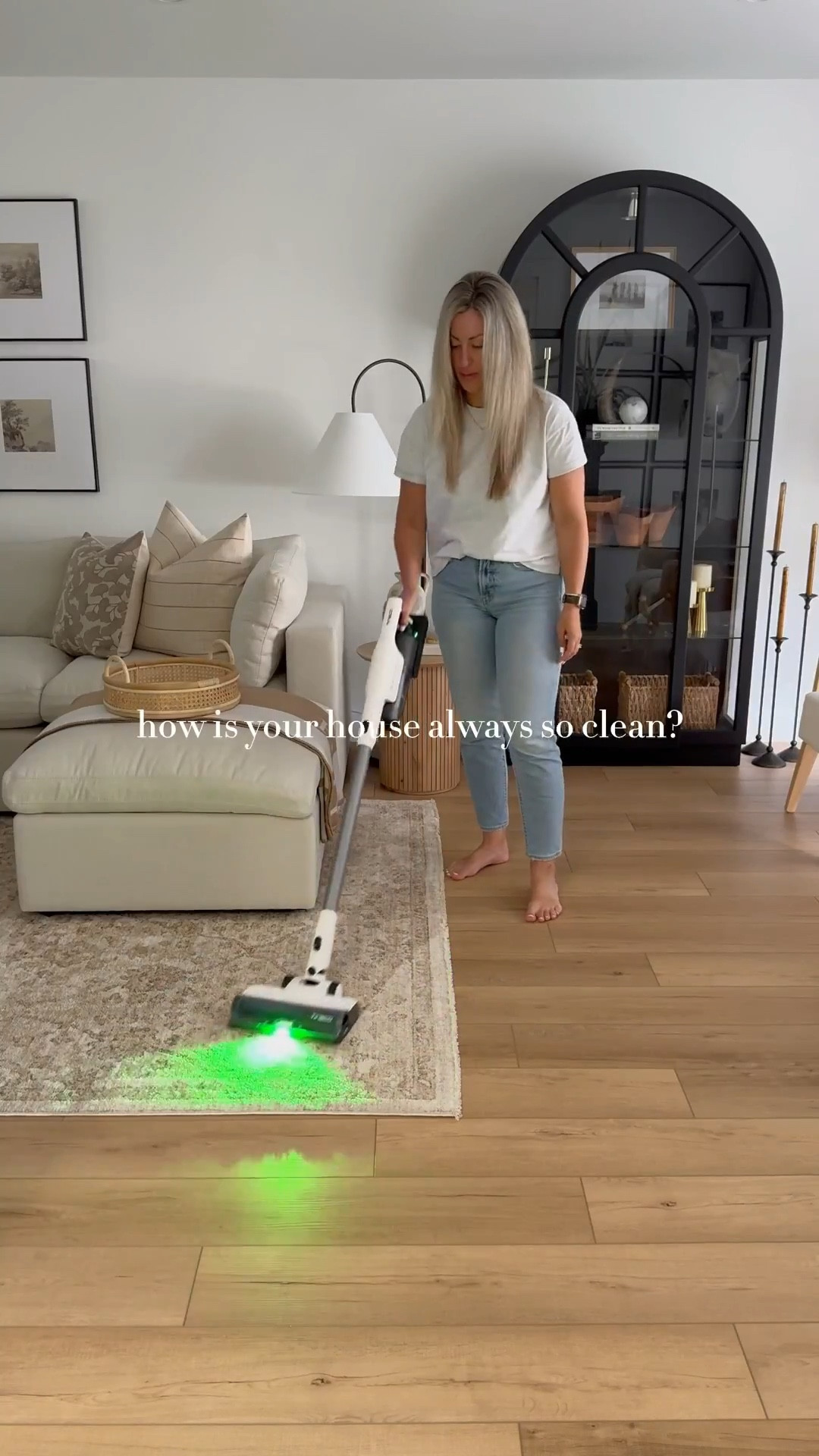 My secret to a clean home👇🏼
Zero fun🙃🤣

I’ve said it before but I will say it again.. The secret to a clean home is simple. just clean it!
I get comments all of the time that this isn't a reality and that kids must not live here, but that just isn’t true! Forts are made, art is created, nerf gun fights happen, play dough is played and snacks are had on the couch🙌🏼

Here are my best tips for a tidy home👇🏼

1️⃣ Spend 10-15 minutes each evening to reset your home. Tidy up the little messes that happened through the day! Wipe things down and give your home a quick vacuum. Waking up each morning to a tidy home is game changer.

2️⃣ Keep things organized! Have a place for everything so tidying up is quick and easy!

3️⃣ Declutter and keep things minimal! More stuff means more mess. Every so often I like to go through my home and get rid of items that we are no longer using or don’t serve us any longer.

4️⃣ Schedule big cleans! I like to do a "deep clean" every couple of weeks! And the remaining days I chose a different room to clean to maintain in between!

That's it👏🏼

#cleanhome #cleaningproducts #cleaningtips #organizing #tidyhome

#LTKHome