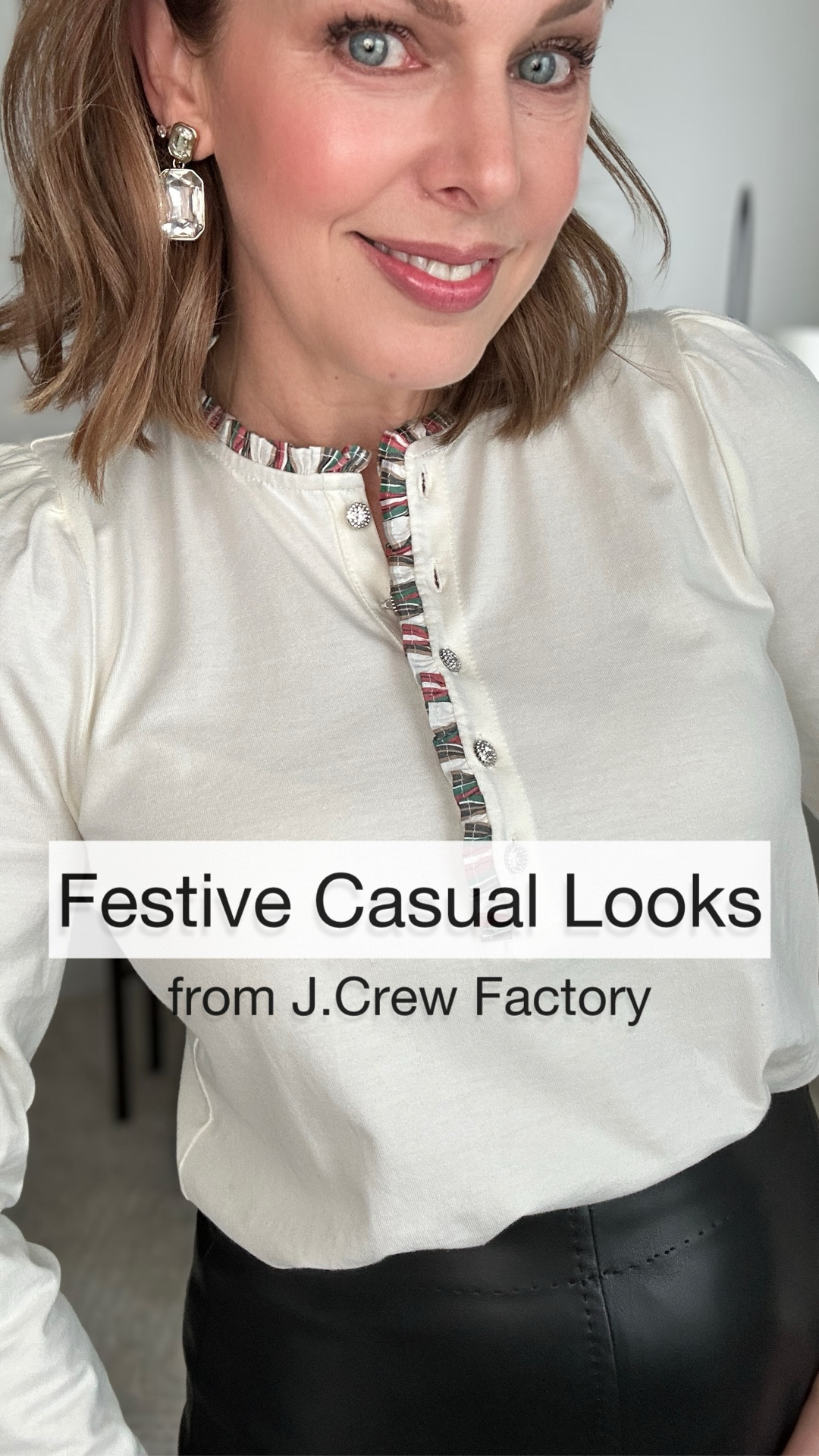 Need something that feels holiday-ready without going full sparkle? These J.Crew Factory looks hit the sweet spot.

I pulled together my favorite J.Crew Factory pieces to give you effortless, festive-casual outfits for the holidays. Velvet, metallic thread, classic denim, faux leather, and just enough sparkle. Every look feels seasonal but still grounded—something you’d actually wear to dinners, house parties, school events, or low-key gatherings.

Everything is true to size (small) EXCEPT the “faux” suede skirt. I sized up to an 8P (typically a 4/6) to accommodate my hips and 5’4” stature. If your bottom isn’t as big as mine, you’re probably fine just sizing up one size. The JRB Lippie is Ruby. 

#LTKStyleTip #LTKHoliday #LTKFindsUnder100