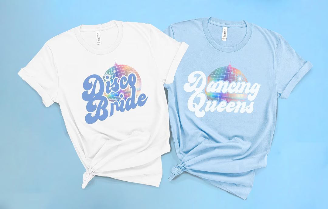 Bachelorette Party Shirt Disco Bride Unisex Tshirt - Etsy | Etsy (US)