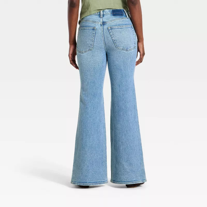 Women's Mid-Rise 70's Flare Jeans - Universal Thread™ Light Wash Blue 26 | Target