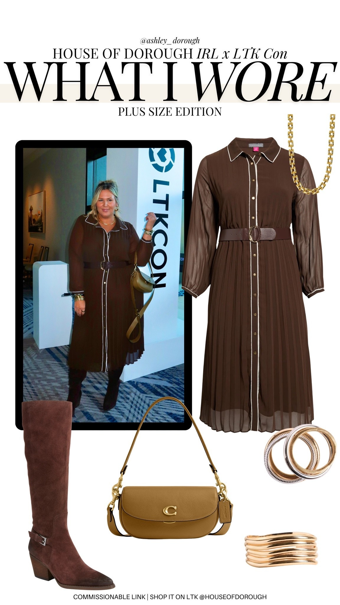 LTK conference outfit! Wearing a 2X in the dress. Plus size, outfit inspo, work wear, LTK con, fall fashion, apron belly

#LTKMidsize #LTKPlusSize #LTKSeasonal