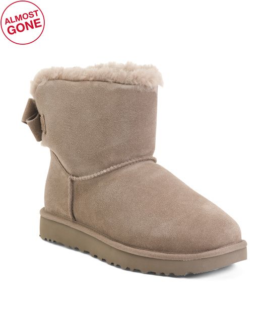 Suede Mini Bailey Bow Boots | TJ Maxx