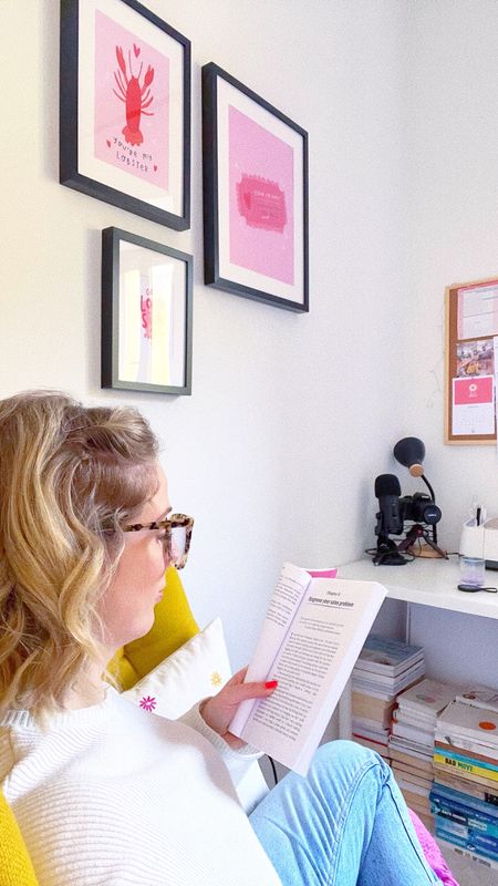 Studio relaxation mode: engaged! 📖✨ Settling into the armchair with a good read, 'More Sales Please'. Coco approves of the cozy spot too! 🐾💼 #ReadingTime #StudioComfort #BusinessInspiration

#LTKhome #LTKeurope