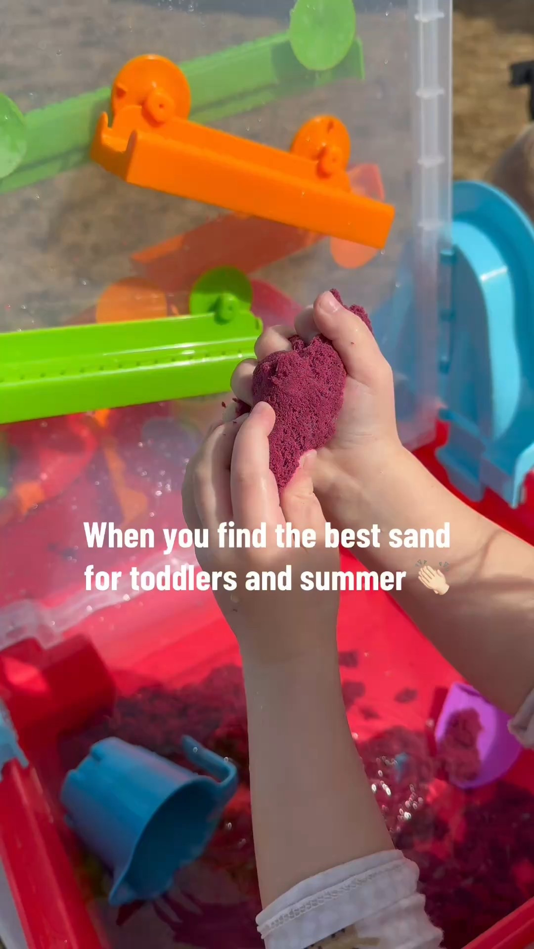 This sand is so good! Water friendly, never dries out, and the colors mix. So much fun for toddlers! 

#LTKFamily #LTKSeasonal #LTKKids