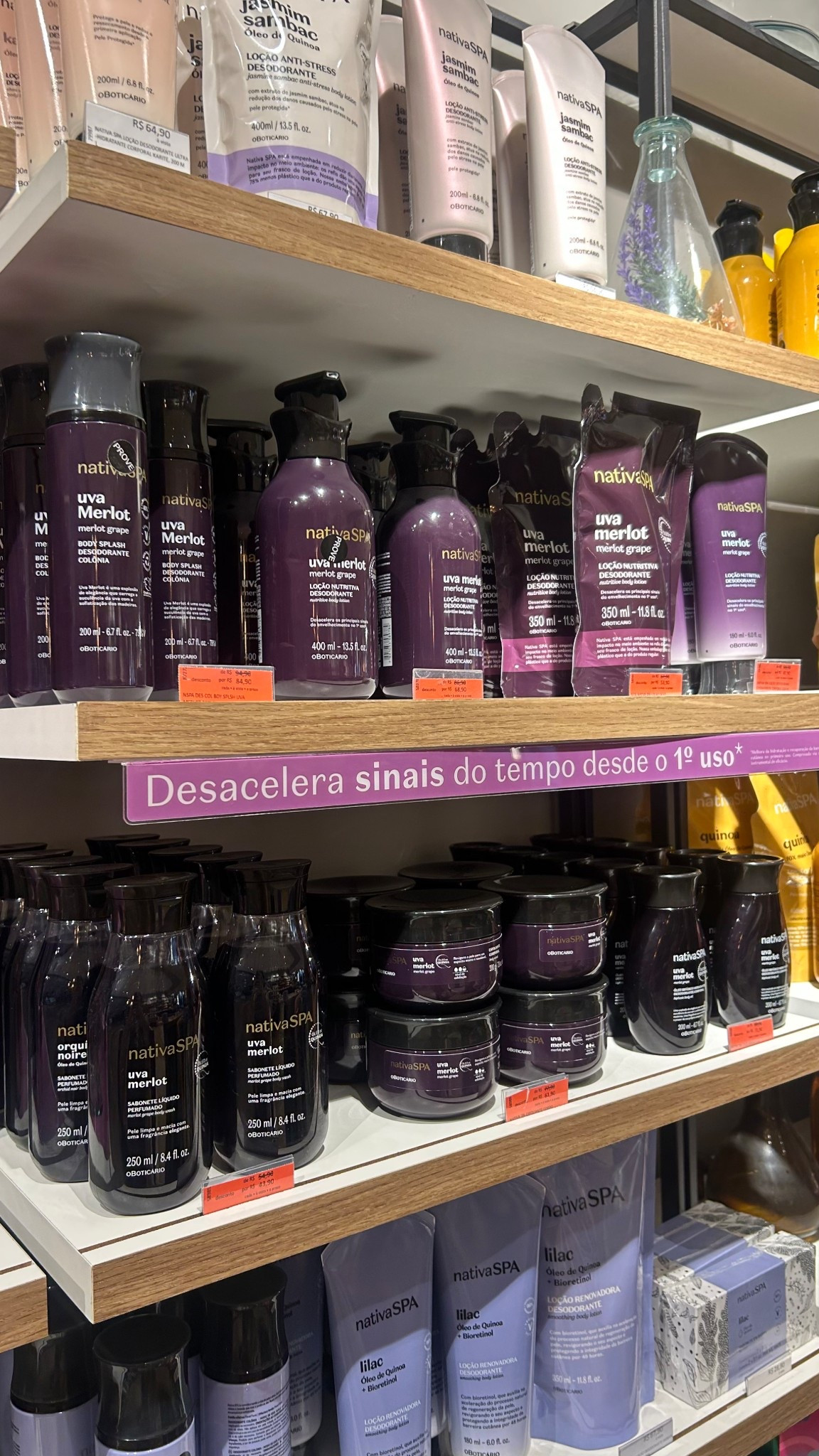 Novidade no Boti. Linha Uva Merlot Nativa Spa. Quem aí está ansiosa para sentir esse cheirinho? 