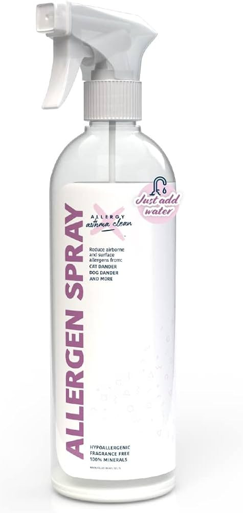 Allergen Spray Mineral concentrate in a bottle. -JUST ADD WATER- 33.8oz (1 Bottle) | Amazon (US)