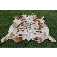 Premium Quality Natural Large Brown & White Cowhide Rug Brazilian Cow Skin Hide 5 X 6 | Etsy (US)
