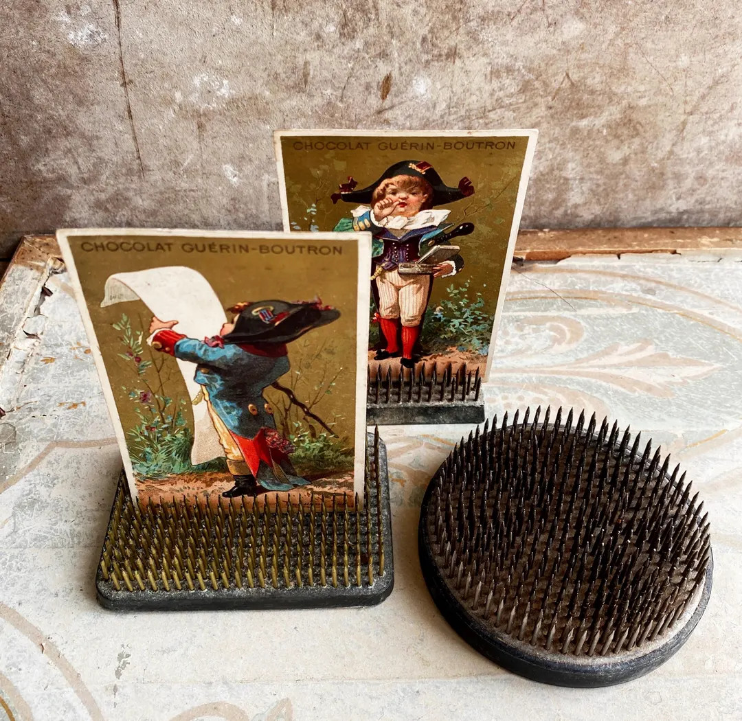 French Vintage Metal Flower Frogs Set of 3. Florist's Pin Frogs. Shelfie Props. Industrial Home D... | Etsy (US)