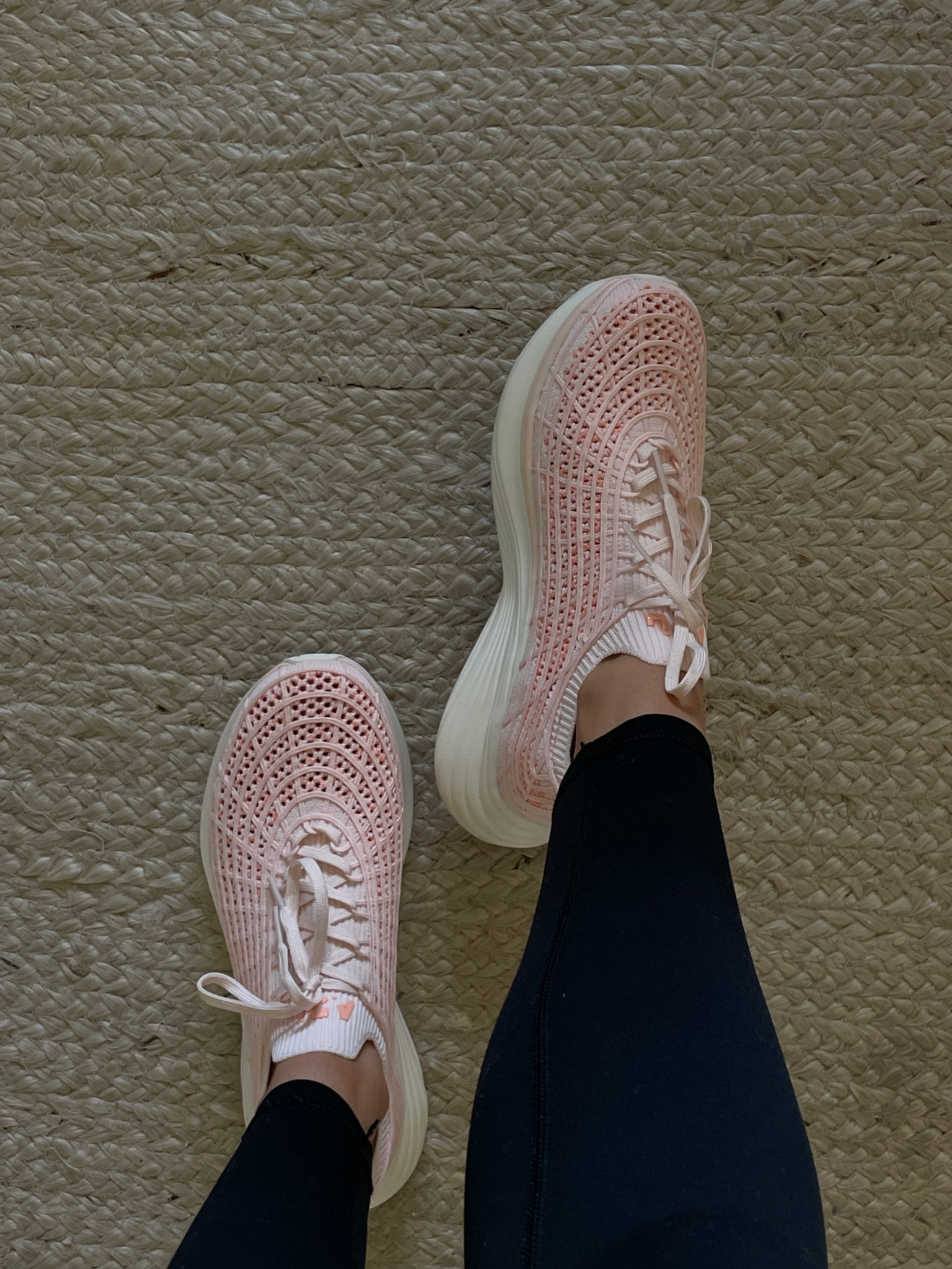 Light pink APL running sneaks🎀 

#LTKSeasonal #LTKSpringSale #LTKfitness