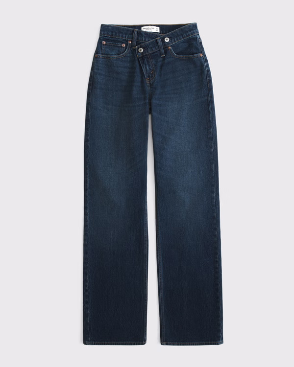 Women's Curve Love High Rise 90s Relaxed Jean | Women's New Arrivals | Abercrombie.com | Abercrombie & Fitch (UK)