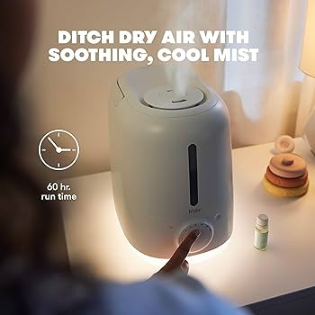 Frida Baby 3-in-1 XL Top Fill Humidifier for Bedroom, 6L Tank Cool Mist Humidifier for Large Room... | Amazon (US)