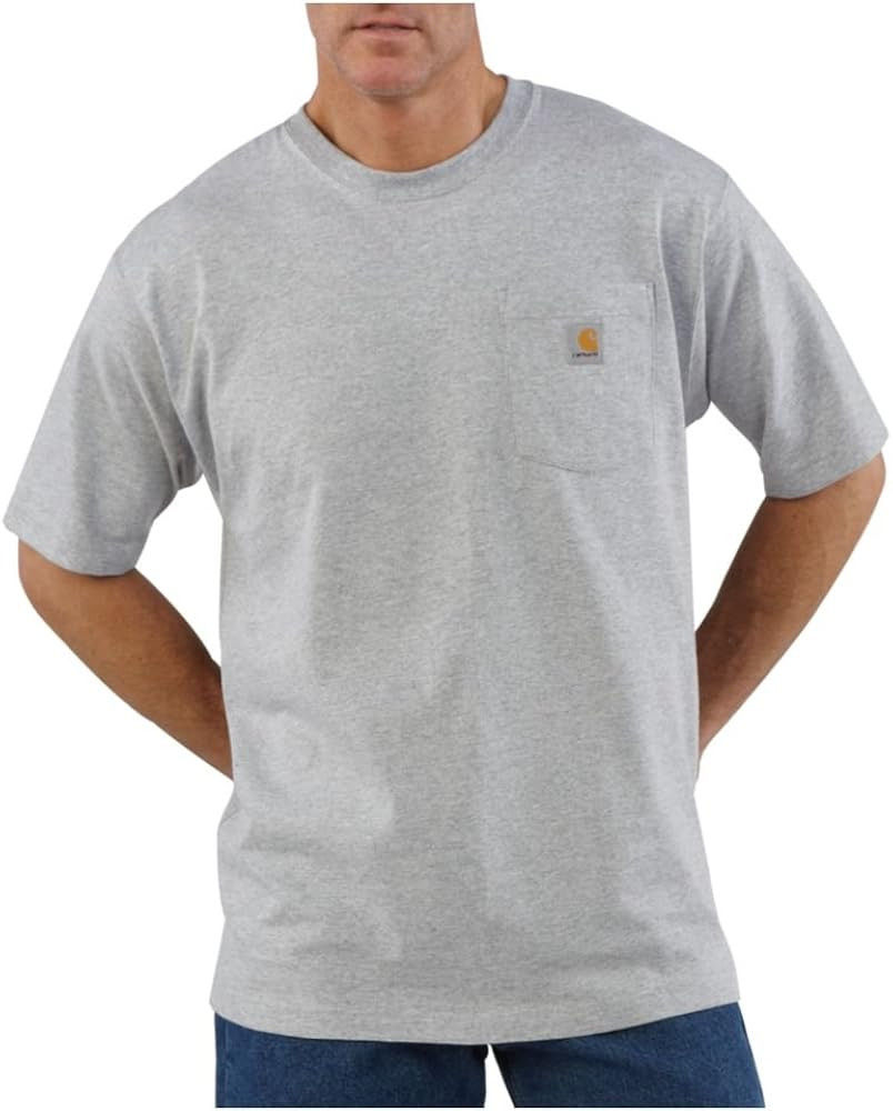 Carhartt Men's Loose Fit Heavyweight Short-Sleeve Pocket T-Shirt (Also Available in Big & Tall) | Amazon (US)