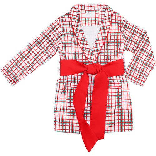 Green And Red Plaid Robe | Cecil and Lou