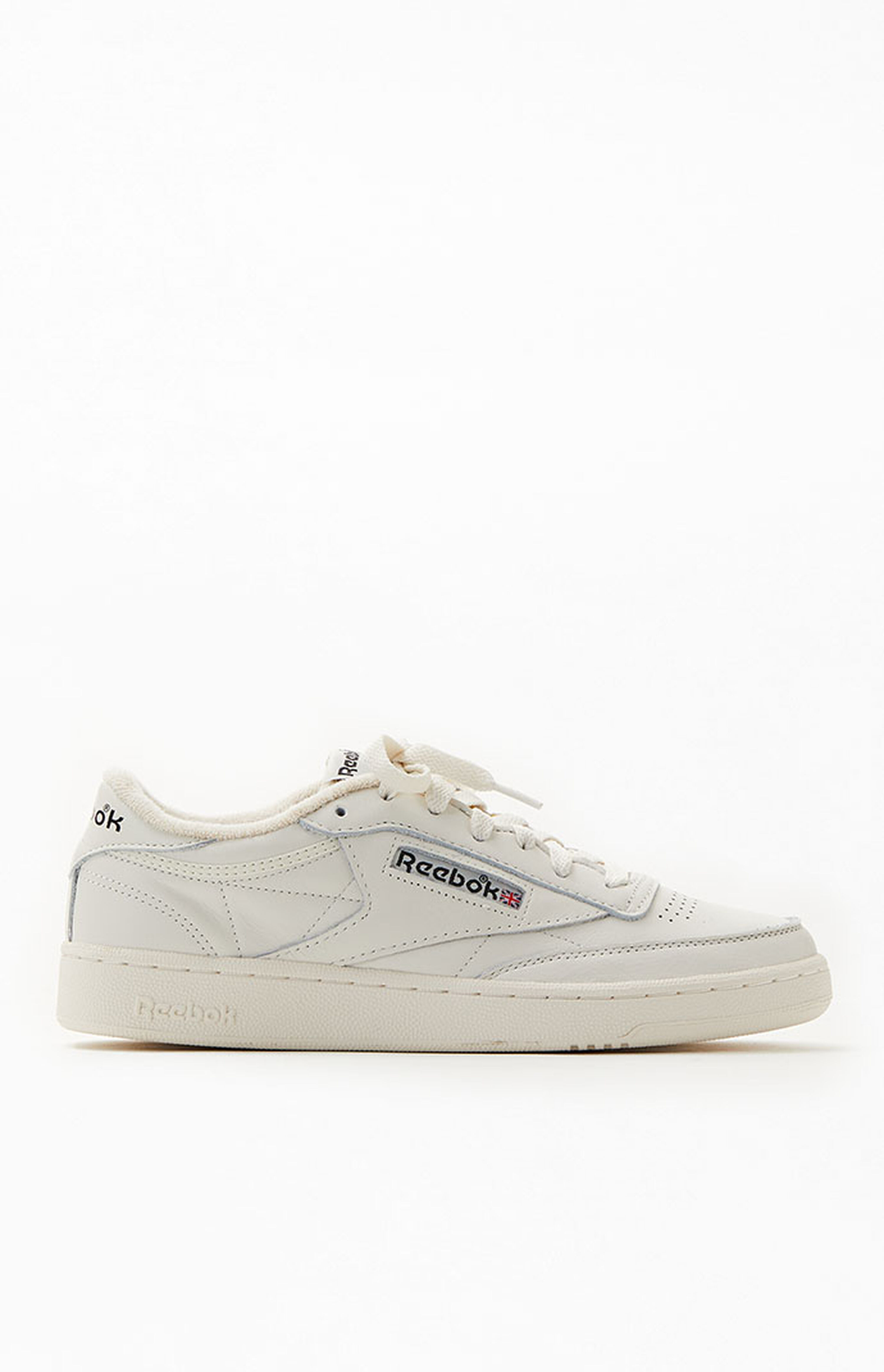 Reebok White & Black Club C 85 Vintage Shoes | PacSun