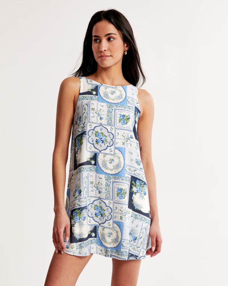 Trapeze Mini Dress | Abercrombie & Fitch (US)