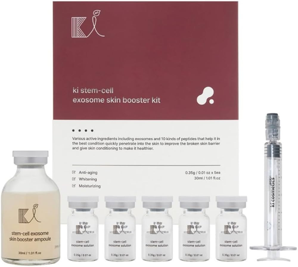 Stem-Cell Exosome Skin Booster Kit Booster Ampoule| Exosome, PDRN, Peptide, Collagen | Rejuvenati... | Amazon (US)