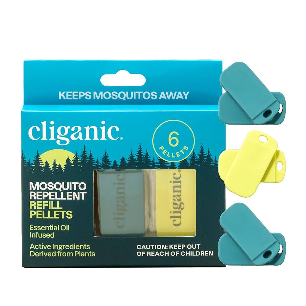 Cliganic Mosquito Repellent Refill Pack (6 Pellets) for Cliganic Wristbands - Natural DEET-Free, ... | Amazon (US)