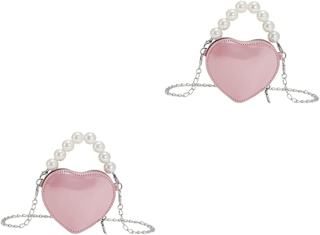 SHERCHPRY 2pcs Handle Valentines Fashion Cross Girl Tote for Heart-shaped Handbag Shoulder Heart ... | Amazon (US)