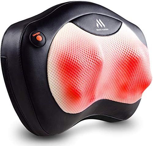 Shiatsu Neck and Back Massager - 8 Heated Rollers Kneading Massage Pillow for Shoulders, Lower Ba... | Amazon (US)