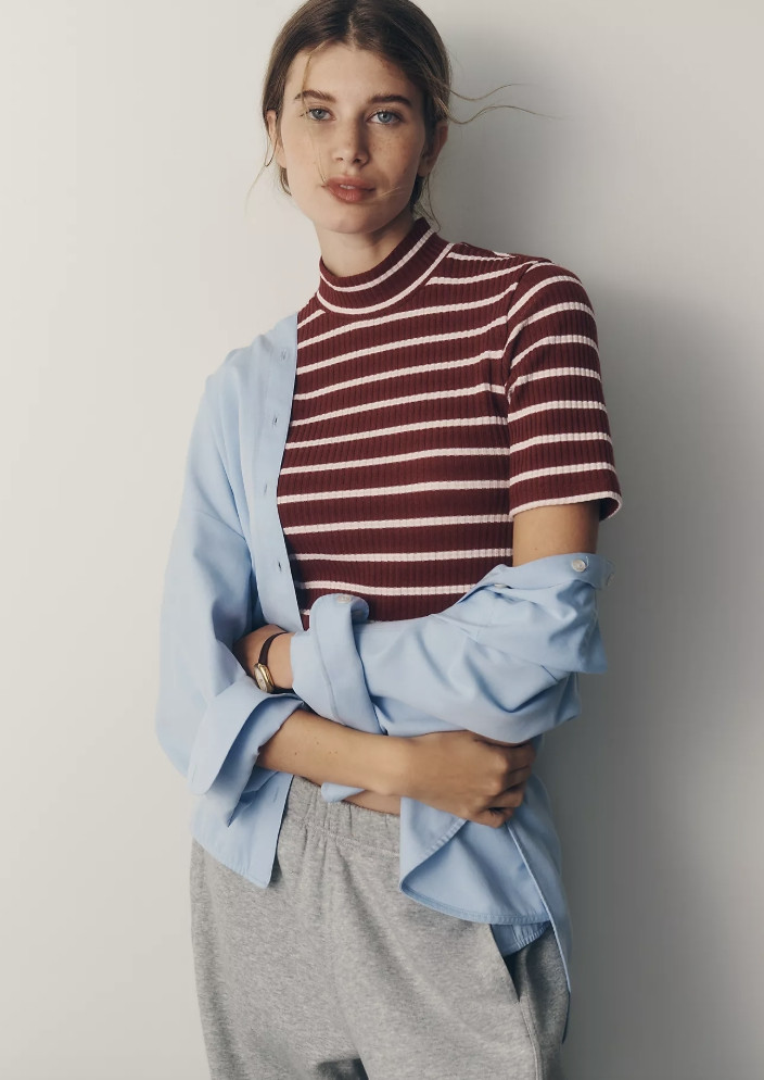 Fall mockneck top