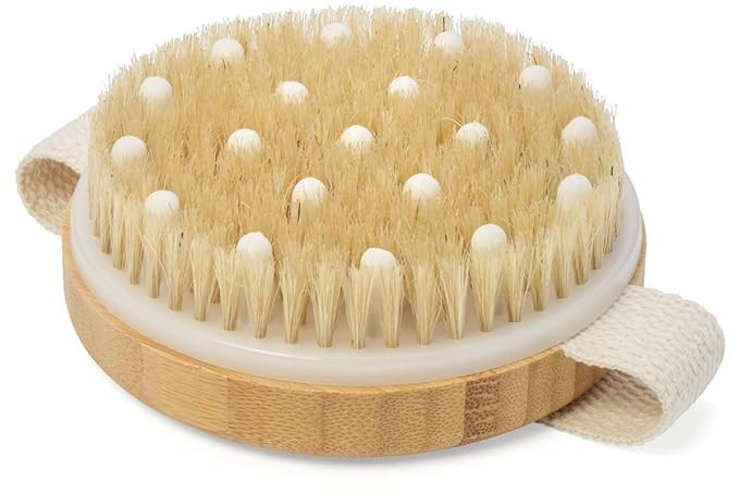 CSM Dry Body Brush for Beautiful Skin - Solid Wood Frame & Boar Hair Exfoliating Brush to Exfolia... | Amazon (US)