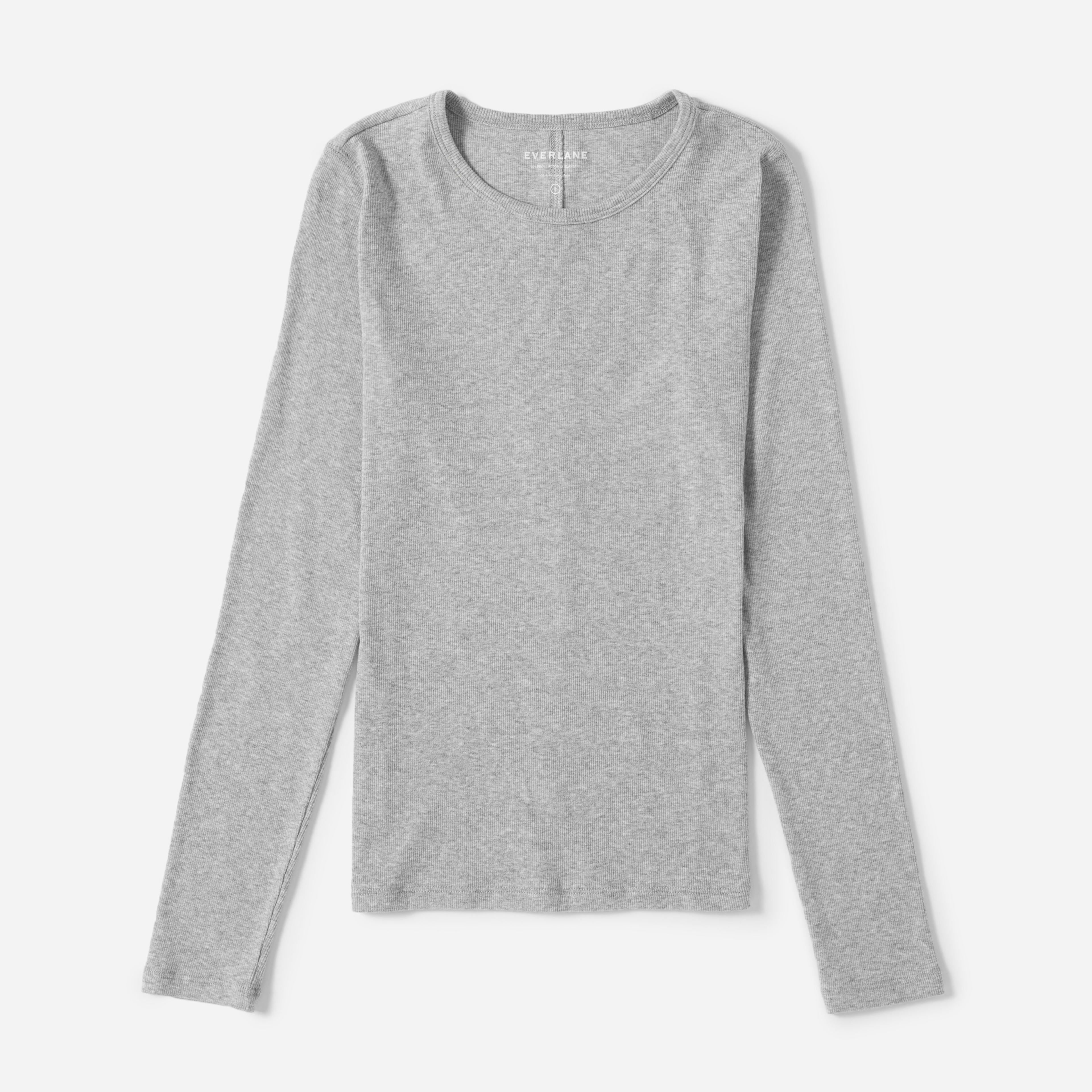 The Pima Micro-Rib Long-Sleeve Crew | Everlane