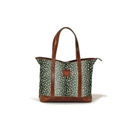 Sonoma Zippered Tote - Leather Patch | Barrington Gifts