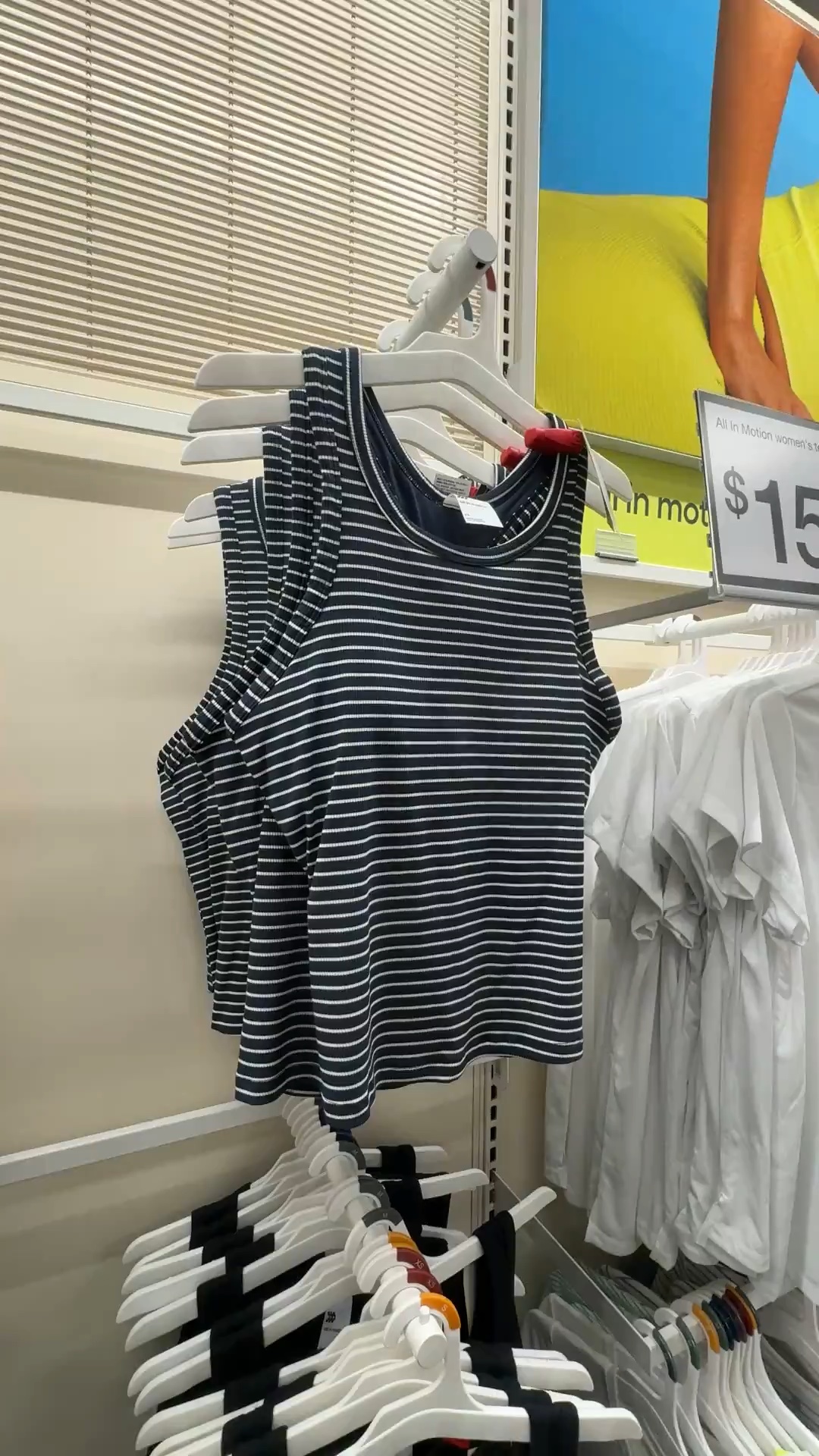 Target activewear, navy striped tank with built in padded bra

#LTKmomlife #LTKActive