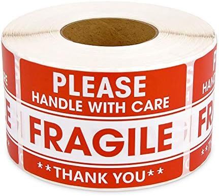 Methdic 2"x 3" Fragile Stickers 500 Labels Per Roll Strong Adhesive (Handle with Care ,Do Not Drop , | Amazon (US)