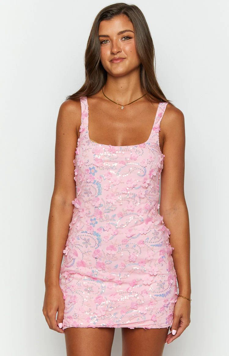 Pixie Pink Mini Dress | Beginning Boutique (US)