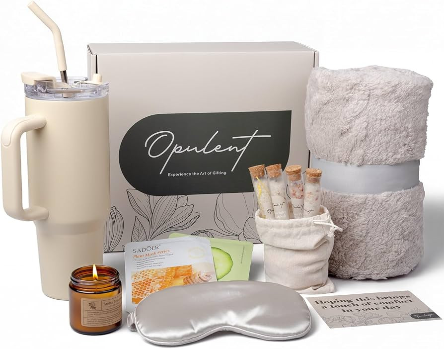 Opulent Luxury Self Care Gifts for Women - Hug in a Box Comfort Care Package - Spa Gift Set with ... | Amazon (US)