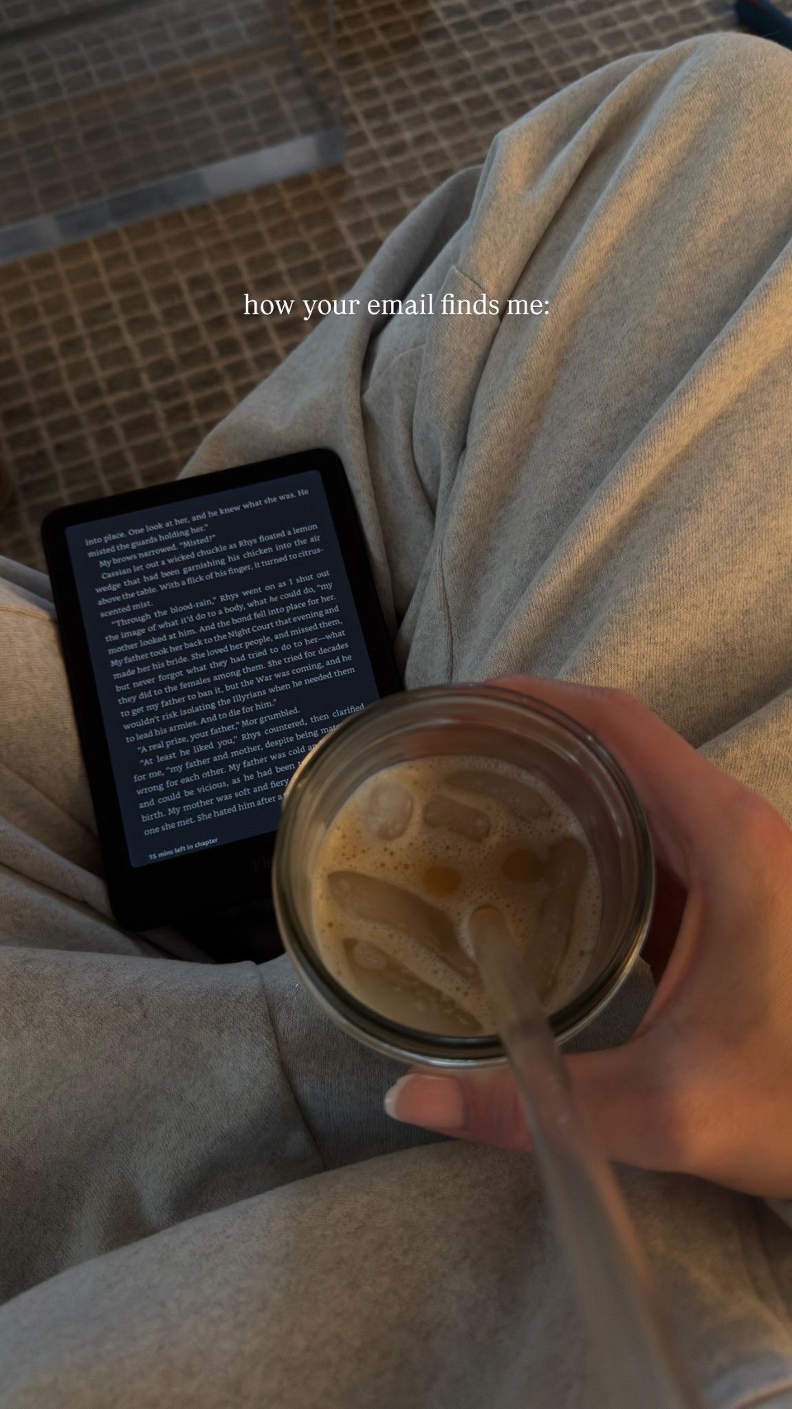 reading on my kindle with a yummy bev is how your email finds me! 

#LTKmorningroutine #LTKselfcare #LTKdayinmylife