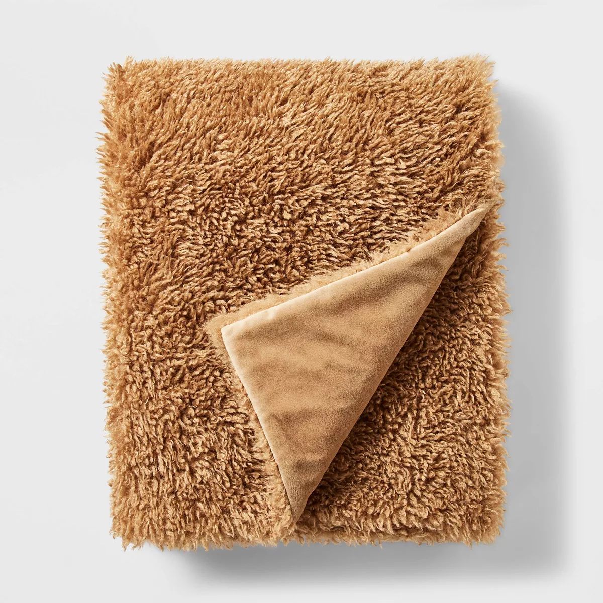 Faux Fur Plush Reverse Throw Blanket - Threshold™ designed with Studio McGee | Target