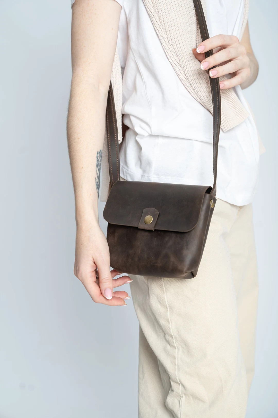 Leather Crossbody Bag,leather Handbag,women City Bag,cute Leather Purse,leather Purse for Girl,mi... | Etsy (US)